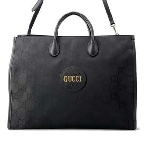 Gucci Tote Bag GG Ob the Greet Shoulder Bag Black
